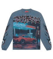 Godspeed Pit Stop L/S Tee - True Blue