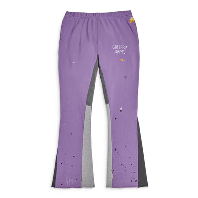 Gallery Dept. Hand Painted Flared Trousers - Purple